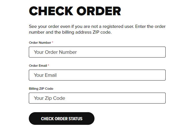 Check your order status